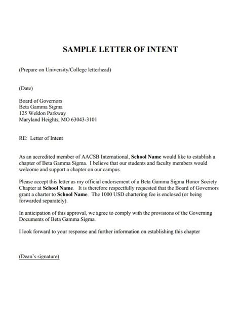 letter of intent eteeap sample|Letter of Intent Template .